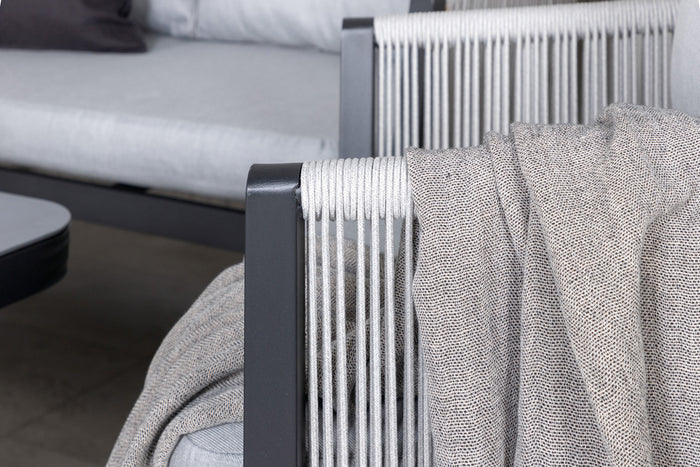 Fjôrd - Tuinset Zwart Lounge - Aluminium - Virya