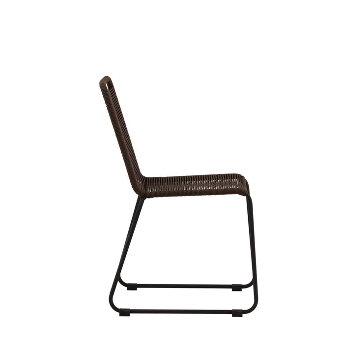 Fjôrd - Tuinstoel Bruin - Touw - Lindos - Set van 2