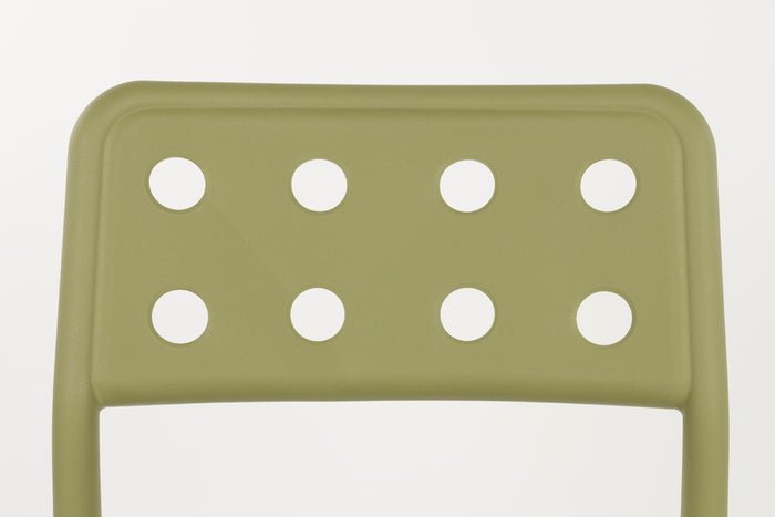 Giga Meubel - Tuinstoel Groen - 53x46x80cm - Serra - Set van 4