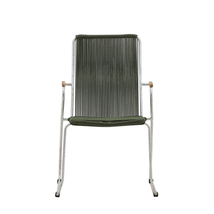 Fjôrd - Tuinstoel Groen - Touw - Bois - Set van 2