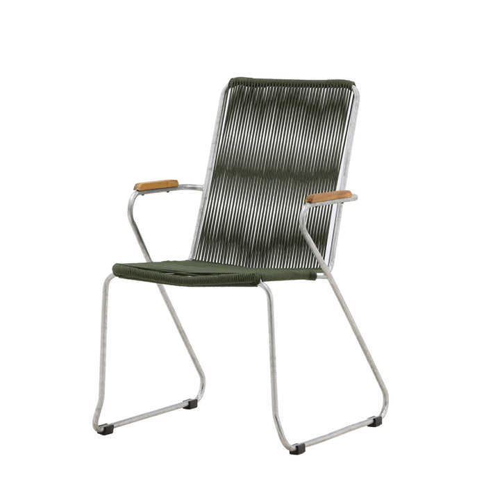 Fjôrd - Tuinstoel Groen - Touw - Bois - Set van 2