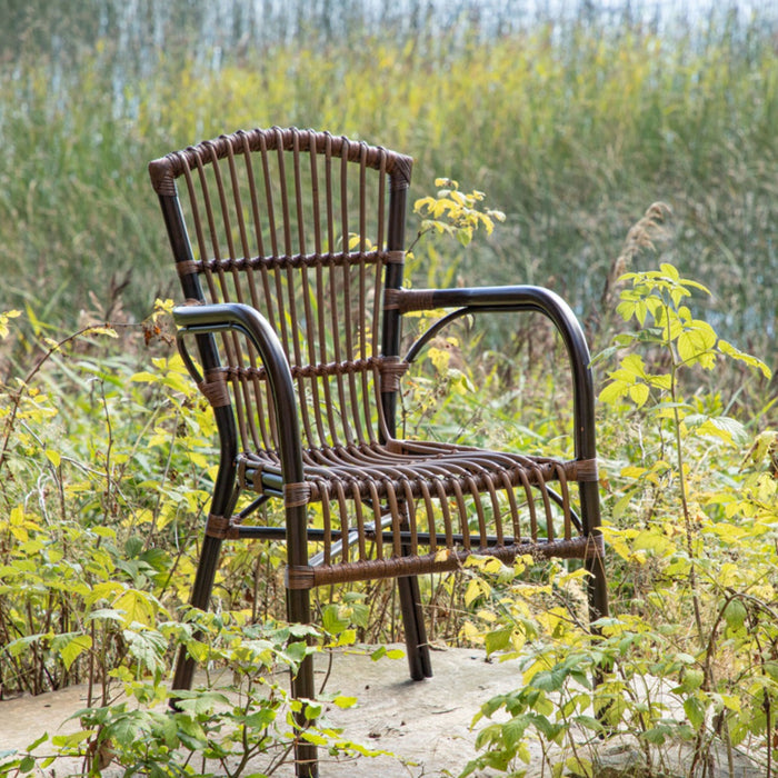 Fjôrd - Tuinstoel Bruin - Wicker - Galera