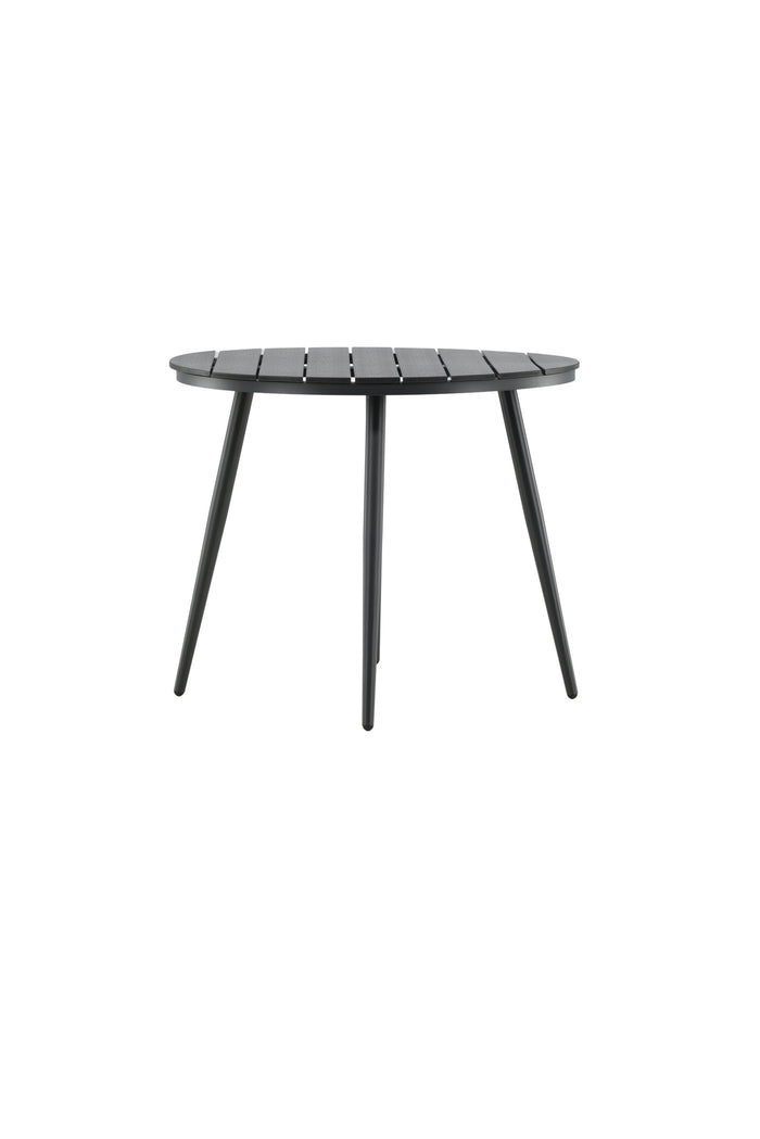 Fjôrd - Bistrotafel Zwart Ø90cm - Aluminium - Break