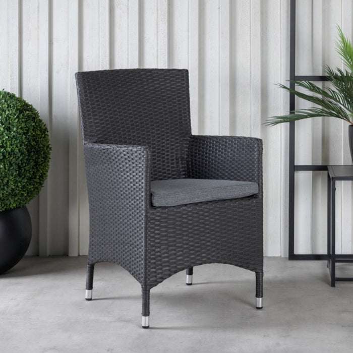 Fjôrd - Tuinstoel Zwart - Malin - Set van 2