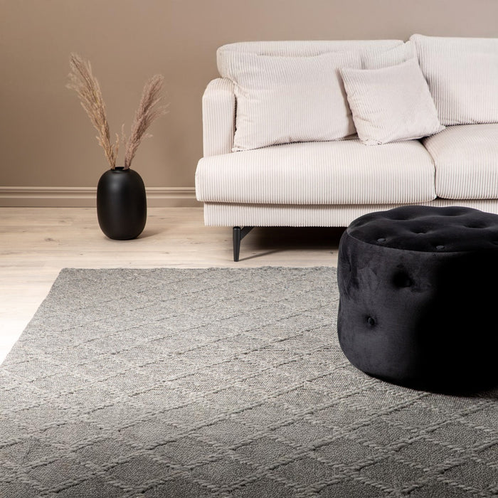 Fjôrd - Vloerkleed Grijs - 230x160cm - Cloudy