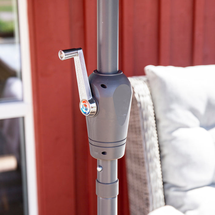 Fjôrd - Parasol Zwart 3m - Stof - Leeds