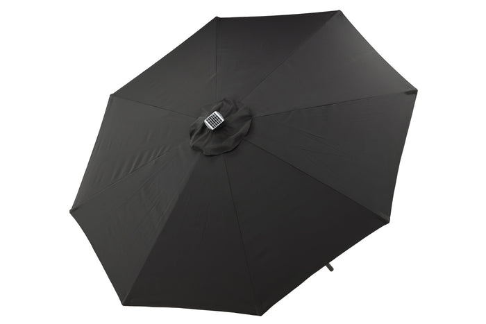 Fjôrd - Parasol Zwart 270cm - Led - Sabal
