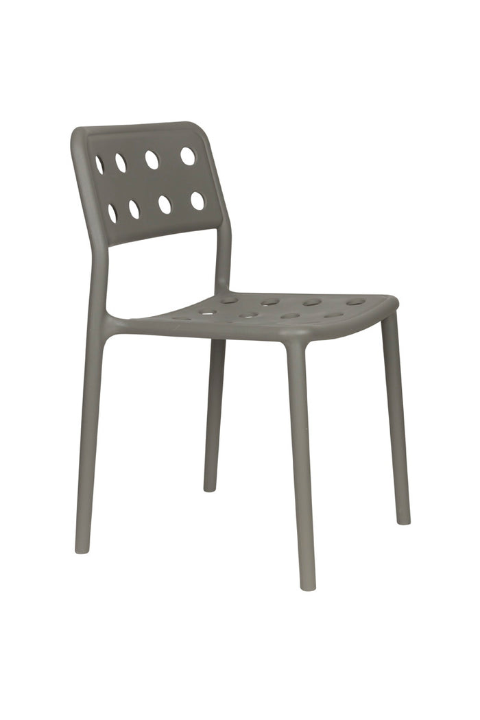 Housecraft Living Tuinstoel Grijs - 53x46x80cm - Serra - Set van 4