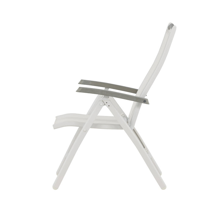 Fjôrd - Tuinstoel Wit Verstelbaar - Albany - Set van 2
