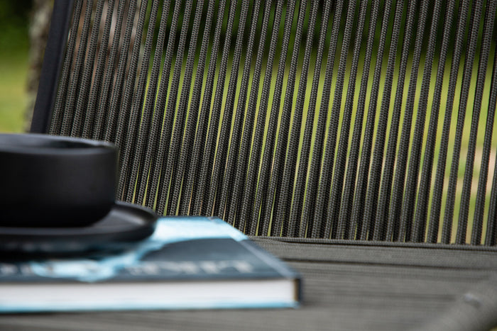 Fjôrd - Tuinstoel Donkergrijs - Touw - Bois - Set van 2