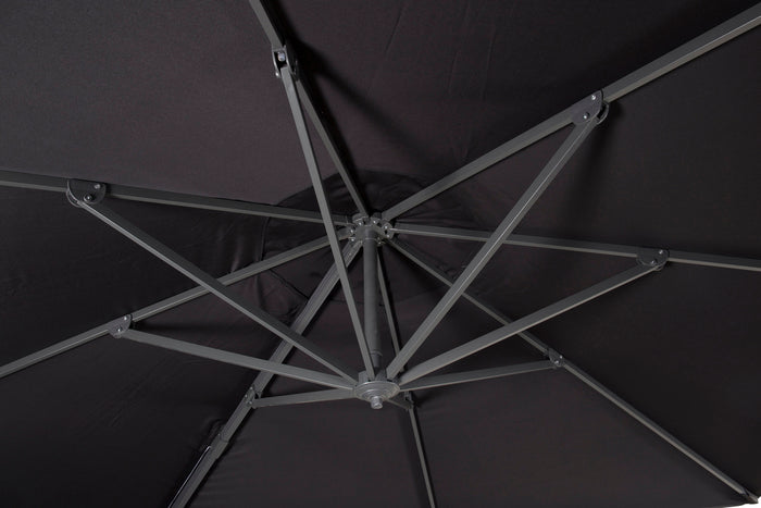 Fjôrd - Parasol Zwart 3,5m - Leeds