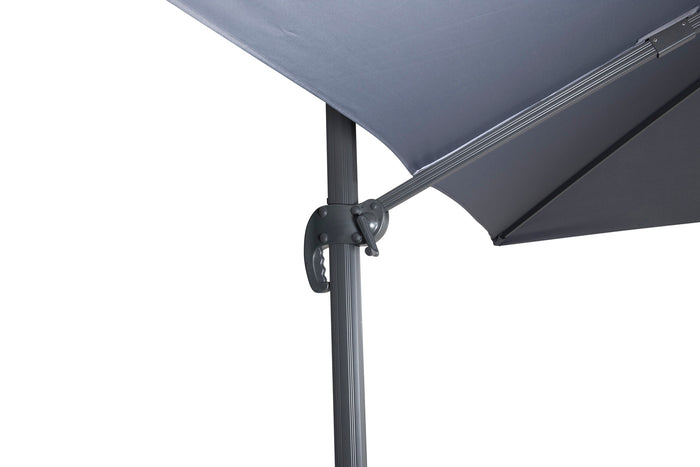 Fjôrd - Parasol Donkergrijs 3x3m - Leeds