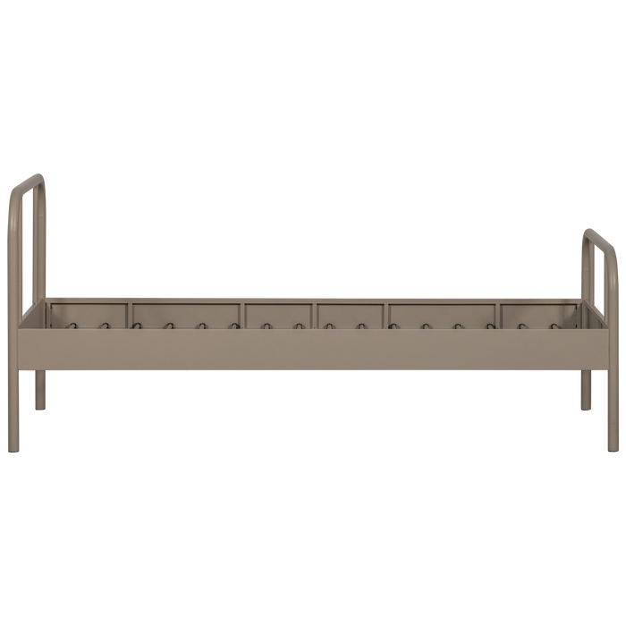 WOOOD Mata 1-Persoonsbed - Metaal - Zand - 90x208x95