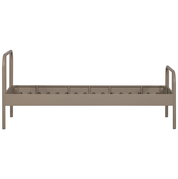 WOOOD Mata 1-Persoonsbed - Metaal - Zand - 90x208x95
