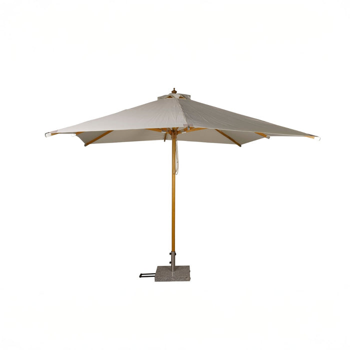 Fjôrd - Parasol Wit 3x3m - Hout - Naxos