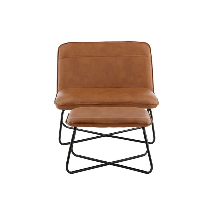 Fjôrd - Fauteuil Bruin - Pu leer - X-lounge