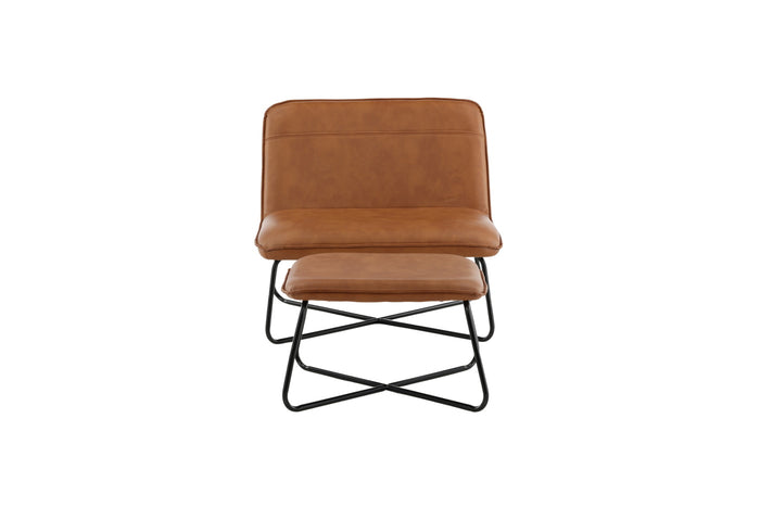 Fjôrd - Fauteuil Bruin - Pu leer - X-lounge