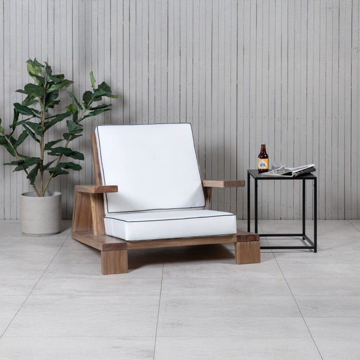 Fjôrd - Fauteuil Naturel|Off White - Acaciahout - Daria