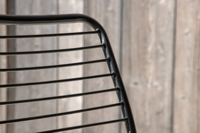 Fjôrd - Tuinstoel Zwart - Aluminium - Panjin - Set van 2