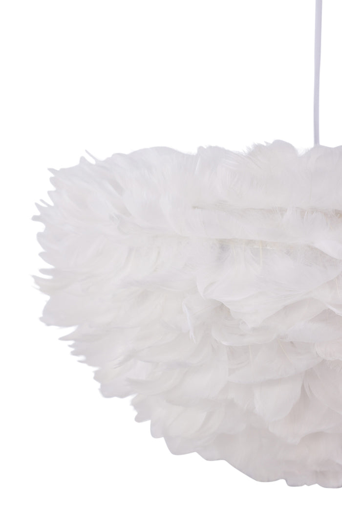 Fjôrd - Hanglamp Wit - 75x75cm - Veren - Nicola