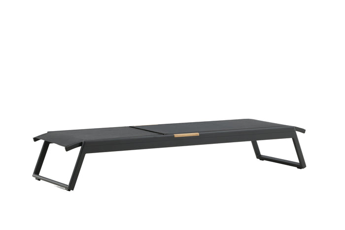 Fjôrd - Lounge Ligbed Zwart|Teak - Mexico