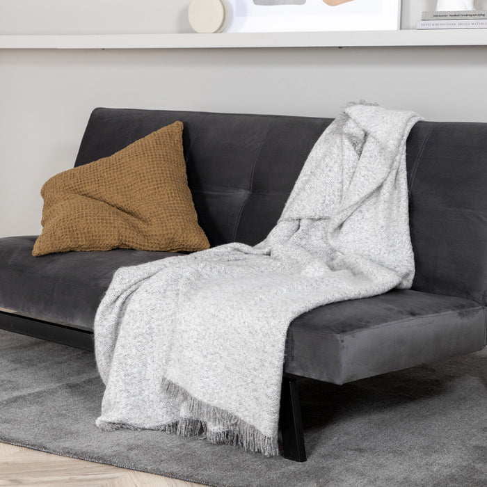 Fjôrd - Slaapbank Donkergrijs - 180cm - Velvet - Bodil