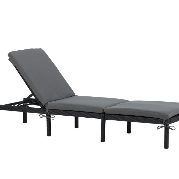 Fjôrd - Ligbed Zwart - Wicker - Bilbao