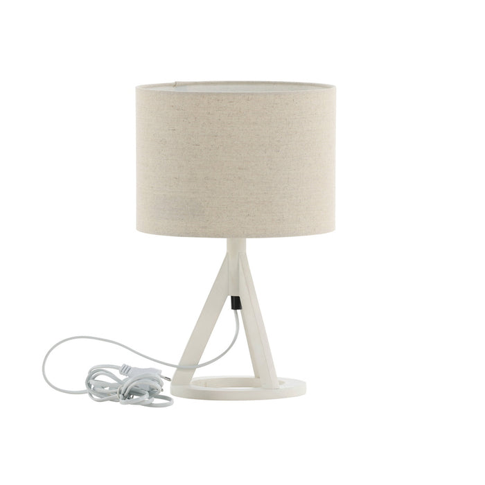 Fjôrd - Tafellamp Wit - Linnen - Kona