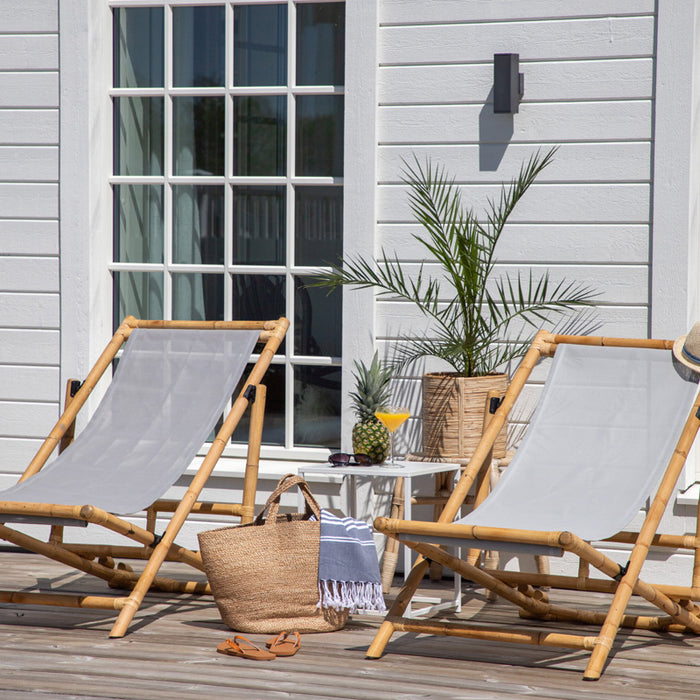 Fjôrd - Ligbed Inklapbaar Naturel - Rotan - Cane