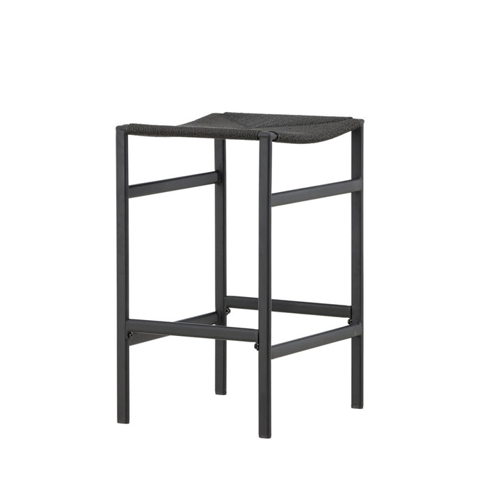 Fjôrd - Barkruk Zwart - Touw - Polly