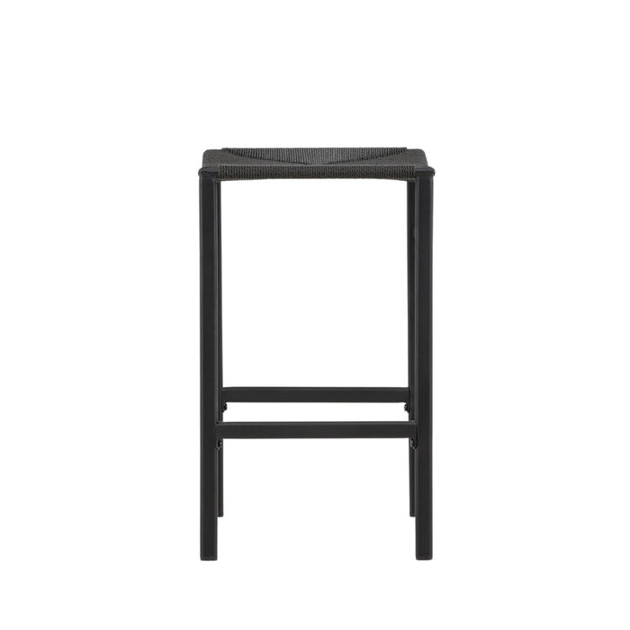 Fjôrd - Barkruk Zwart - Touw - Polly