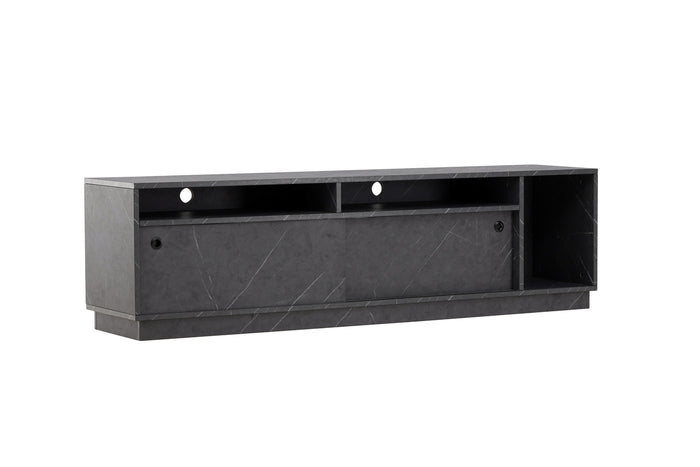 Fjôrd - Tv-meubel Zwart - Melamine - Girona