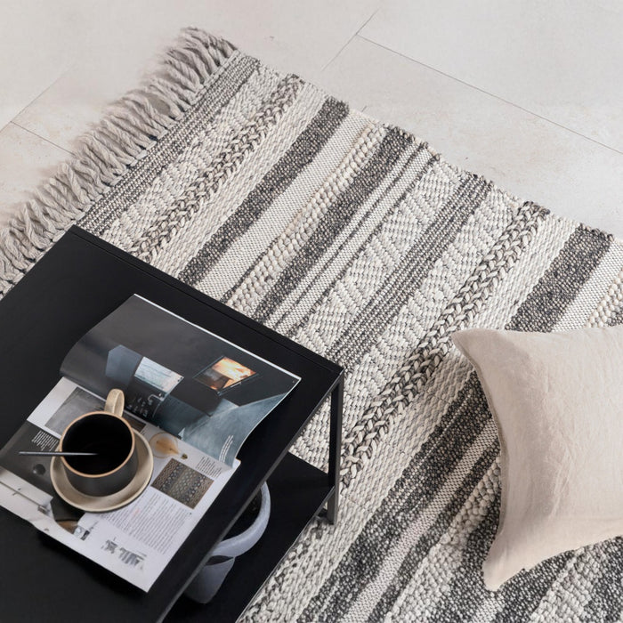 Fjôrd - Vloerkleed Donkergrijs - 170x240cm - Alwar