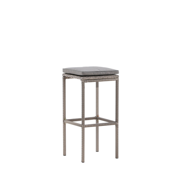 Fjôrd - Outdoor Barkruk Grijs - Wicker - Alo