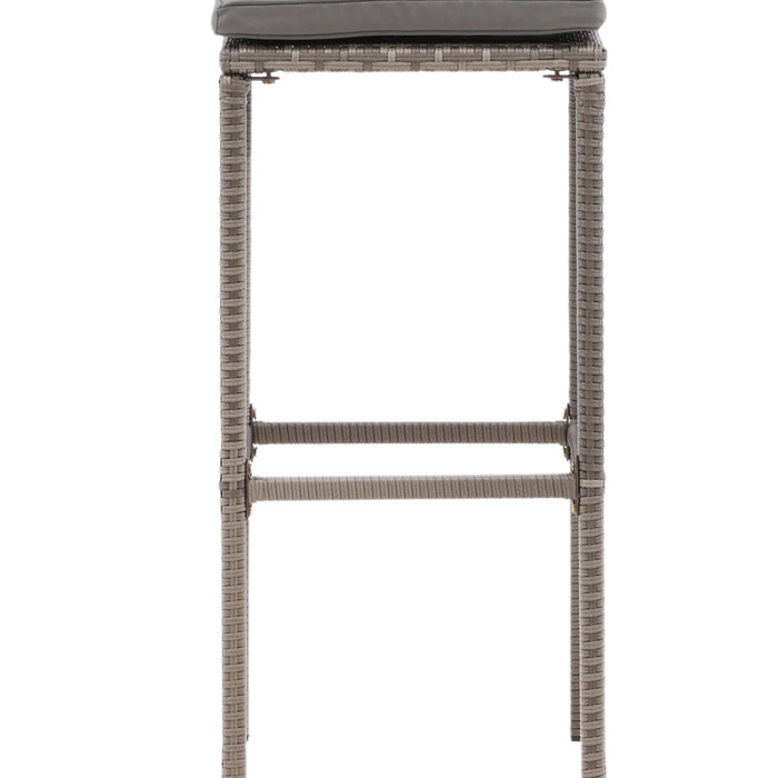 Fjôrd - Outdoor Barkruk Grijs - Wicker - Alo