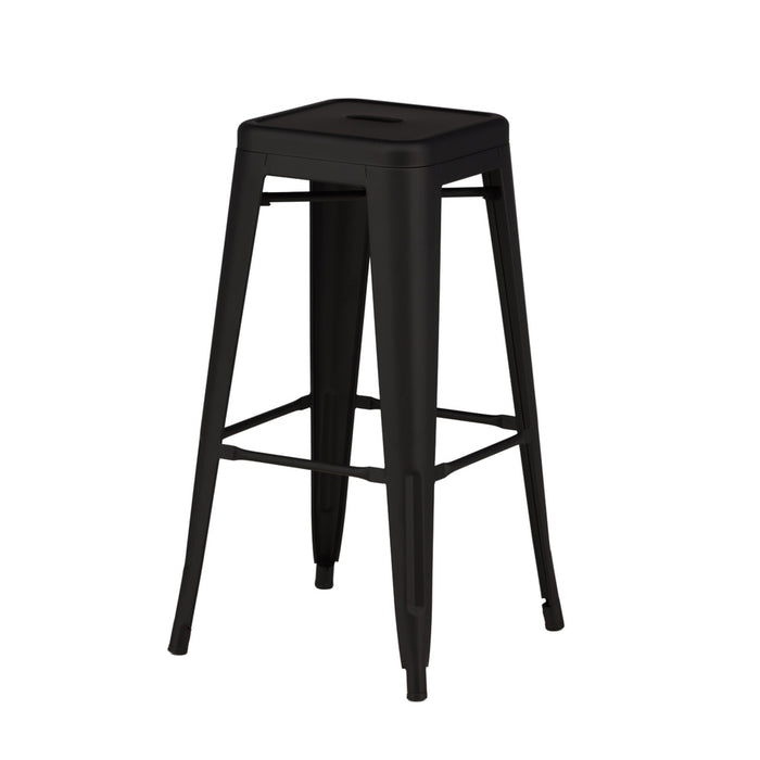 Fjôrd - Barkruk Zwart - Metaal - Tempe - Set van 4