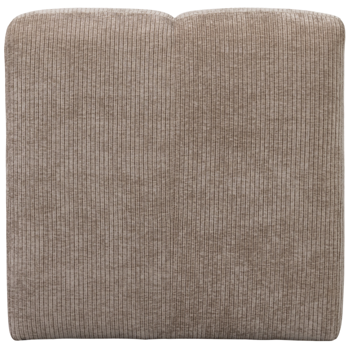 WOOOD Mojo Eetbankje 84cm Met Rugleuning - Ribstof - Donker Zand