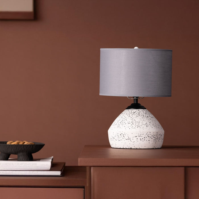 Fjôrd - Tafellamp Wit|Donkergrijs - Sisteron