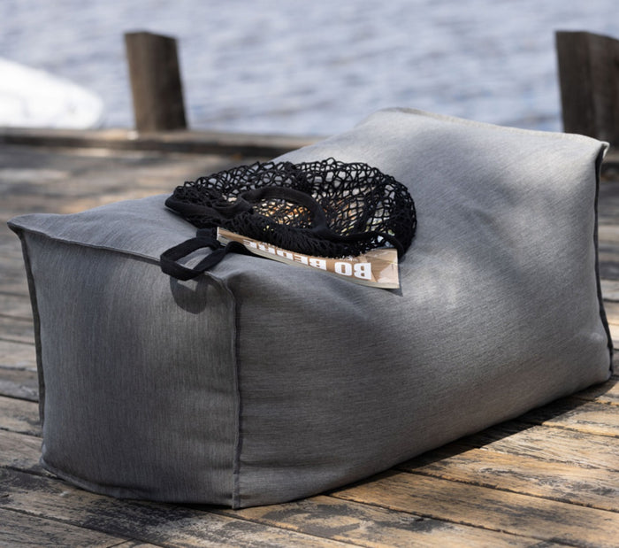 Fjôrd - Outdoor Poef Donkergrijs - Stof - Redang