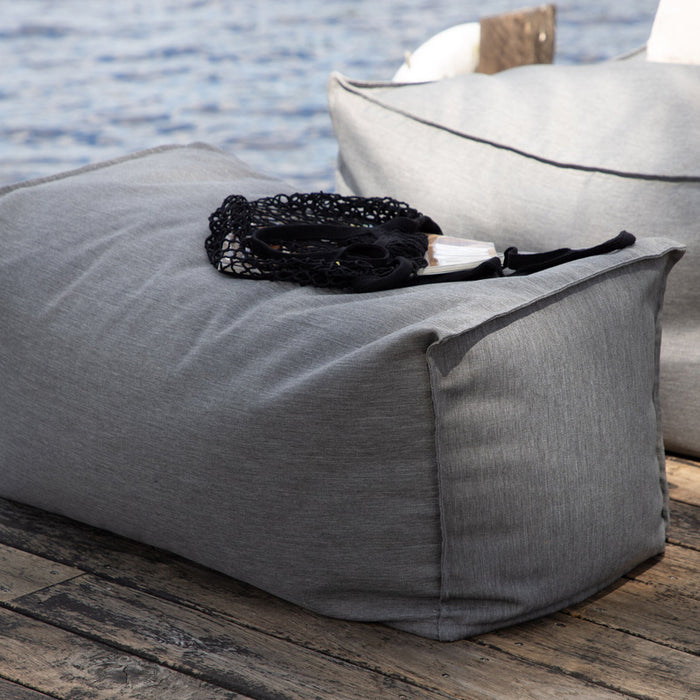 Fjôrd - Outdoor Poef Donkergrijs - Stof - Redang