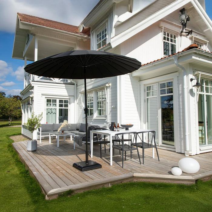 Fjôrd - Parasol Zwart 270cm - Tilt - Palmetto