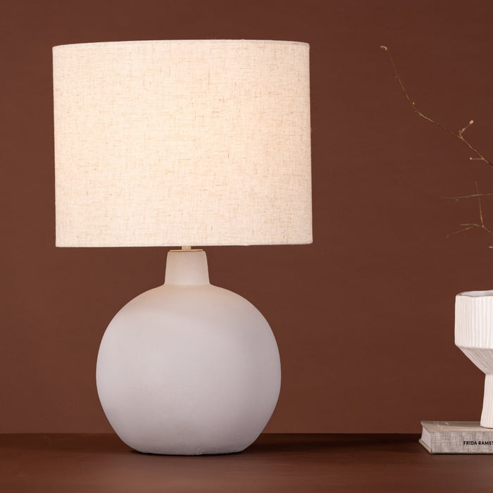 Fjôrd - Tafellamp Grijs - Linnen - Torcello