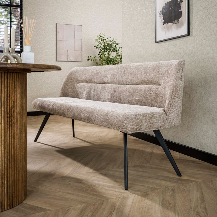 Giga Meubel - Eetkamerbank Beige - 188x53x84cm - Pull