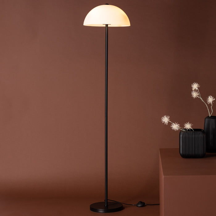 Fjôrd - Vloerlamp Zwart|Wit - Glas - Ferrand
