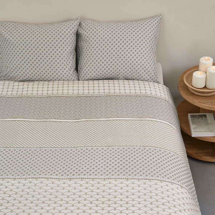 Riviera Maison - DE RM Ropes taupe 80x80 - Taupe