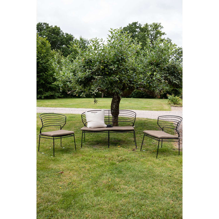 Venture Home Milano Bankstel - Zwart