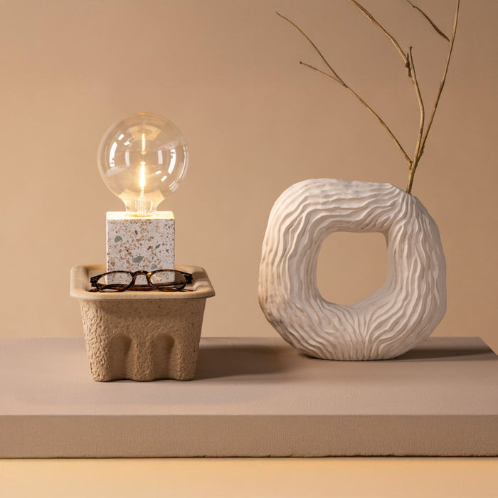 Fjôrd - Tafellamp Grijs - Glas - Rilche