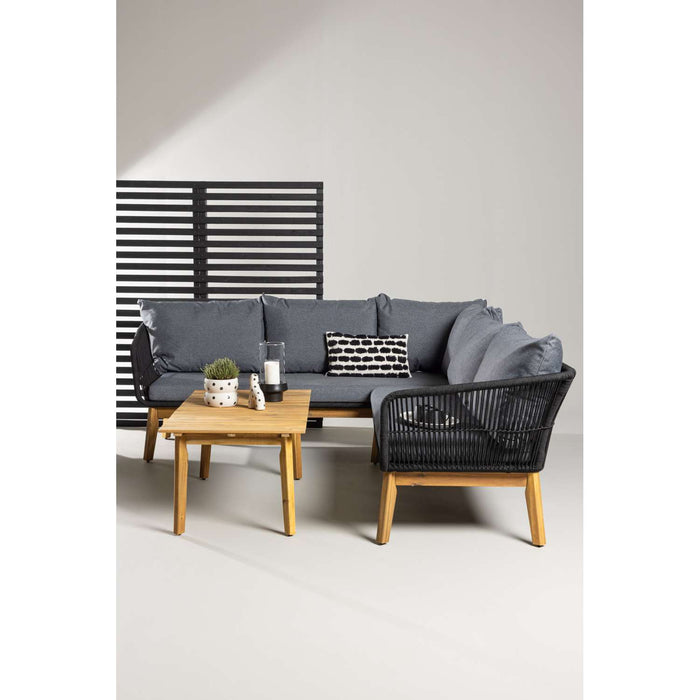 Venture Home Chania Hoekbankset - Zwart