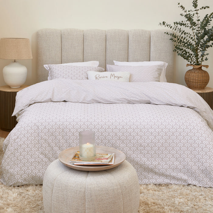 Riviera Maison - RM Arched soft pink 140x200|220 - Roze