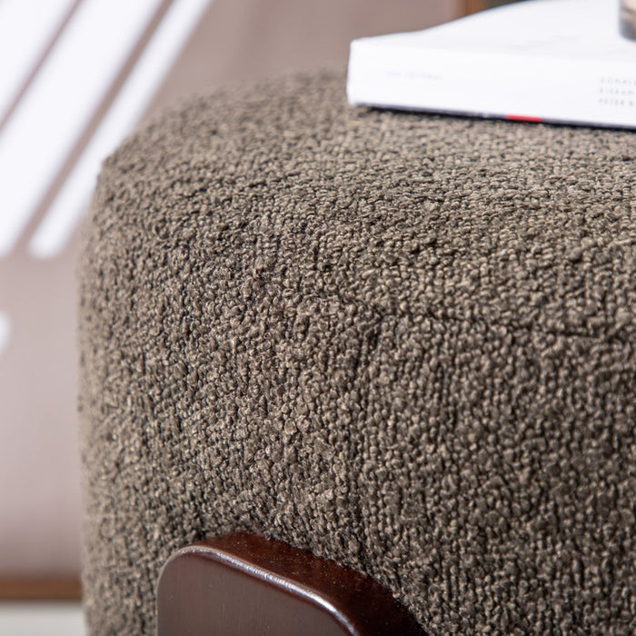 Fjôrd - Poef Donkergroen - Bouclé - Coffey